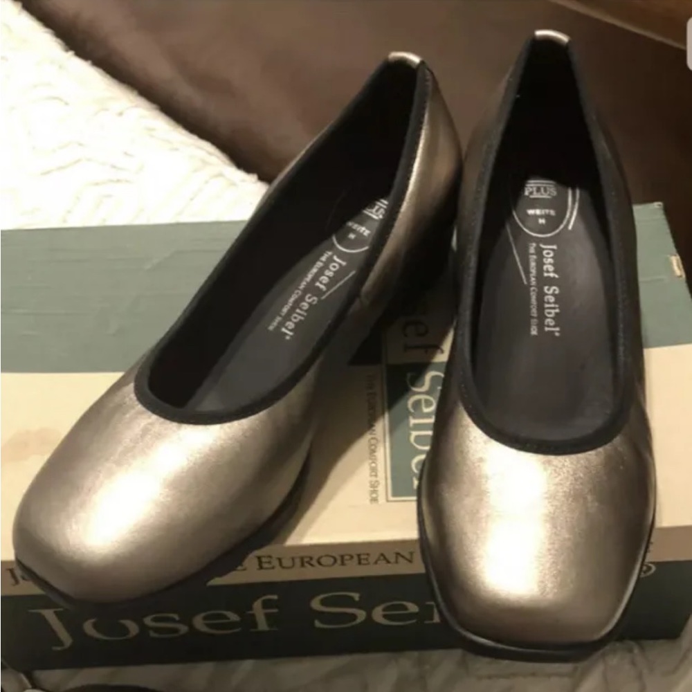 Josef Seibel beautiful bronze leather shoes, women’s size 9.5, made in Hungary
